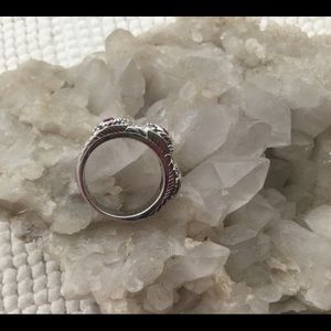 Vintage Judith Rikpa Sterling  925 Ruby CZ Ring